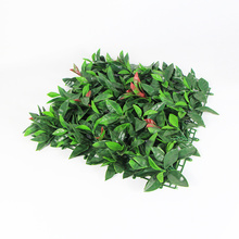 decorative pvc coated artificial leaf garden hedge mat fences